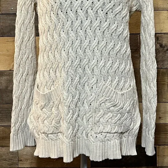 Jeanne Pierre Womens Tan Knit Sweater with Pockets Size Small - Picture 6 of 6